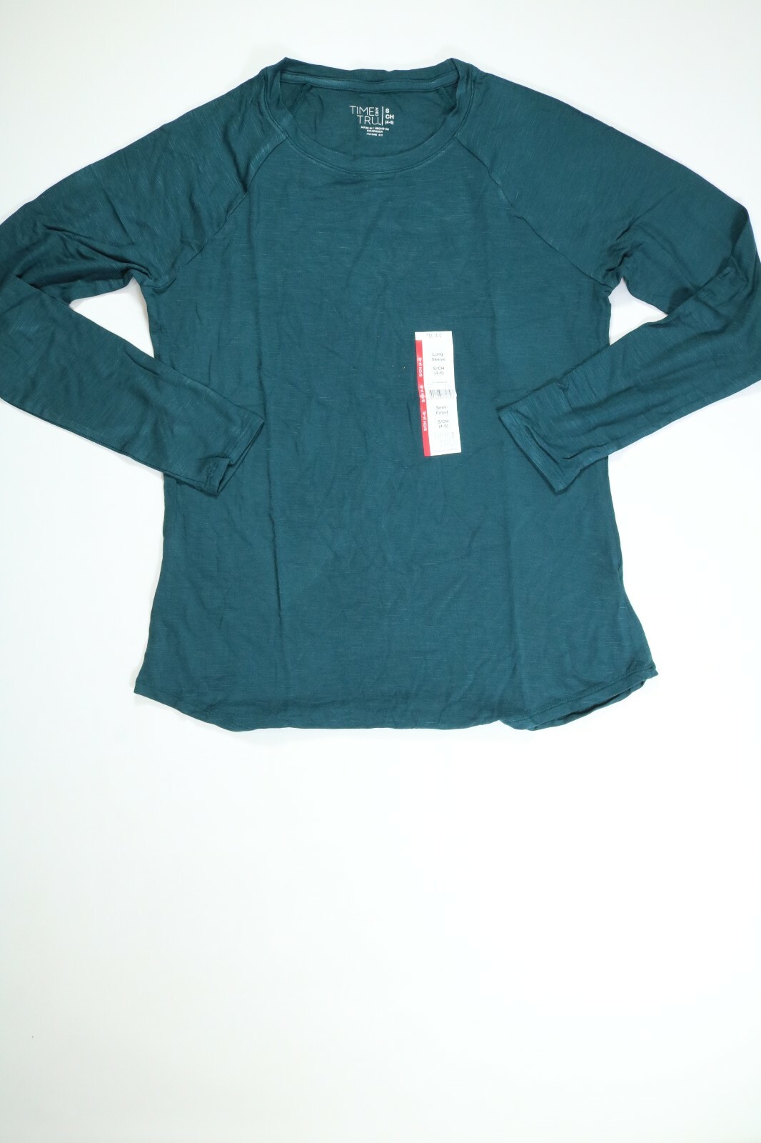 Women’s Time And Tru Gem Slate Long Sleeve Raglan T-Shirt NEW! NWT