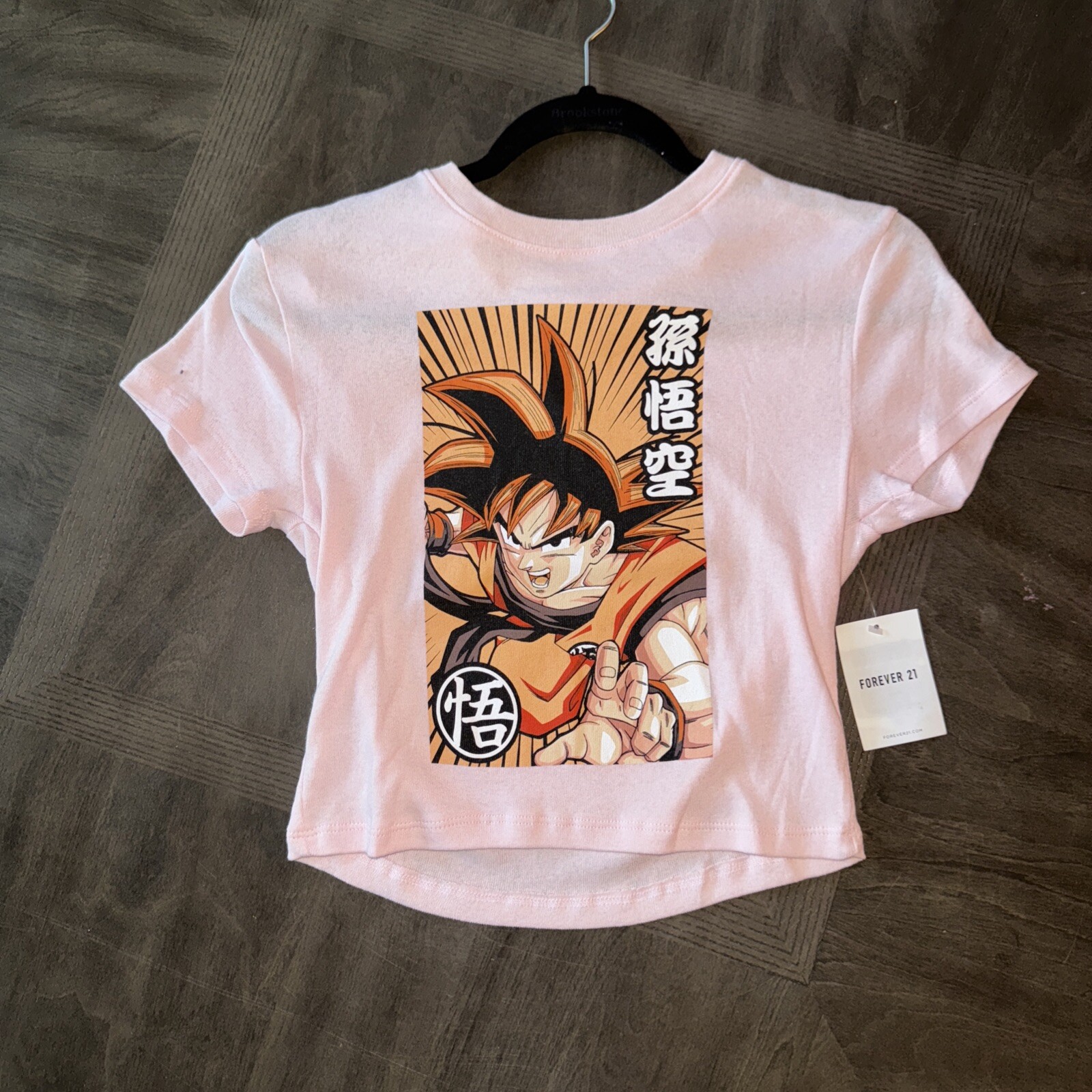 Forever 21 Dragonball Z Anime Graphic Short Sleeve Crop Womens Size Medium