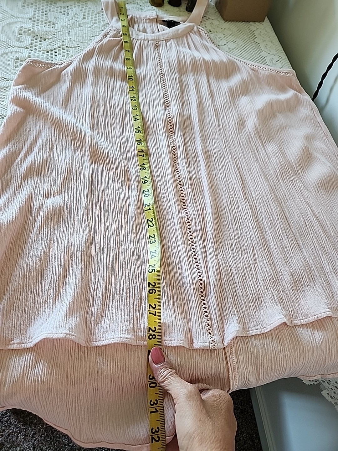 Torrid Light Pink Tank Top Women Feminine Boho Sleeveless Size 1