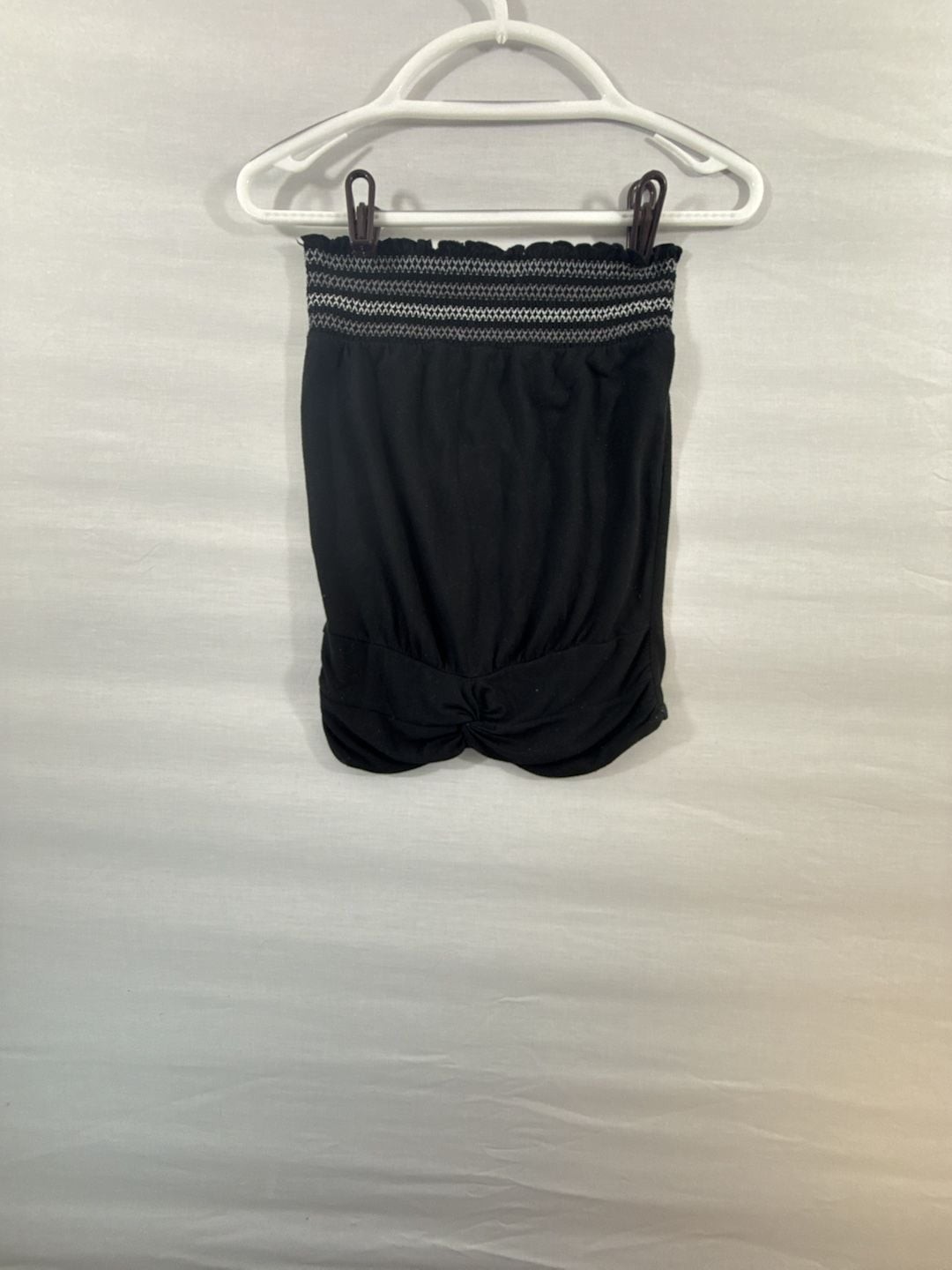 Mudd Black Smocked Waist Strapless Tube Top/skirt, ￼not sure XS