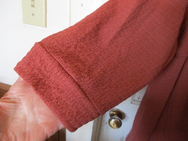 Good Days Only 3x Plus Clay Tunic 3/4 slve Button up Collared Poly blend Pockets