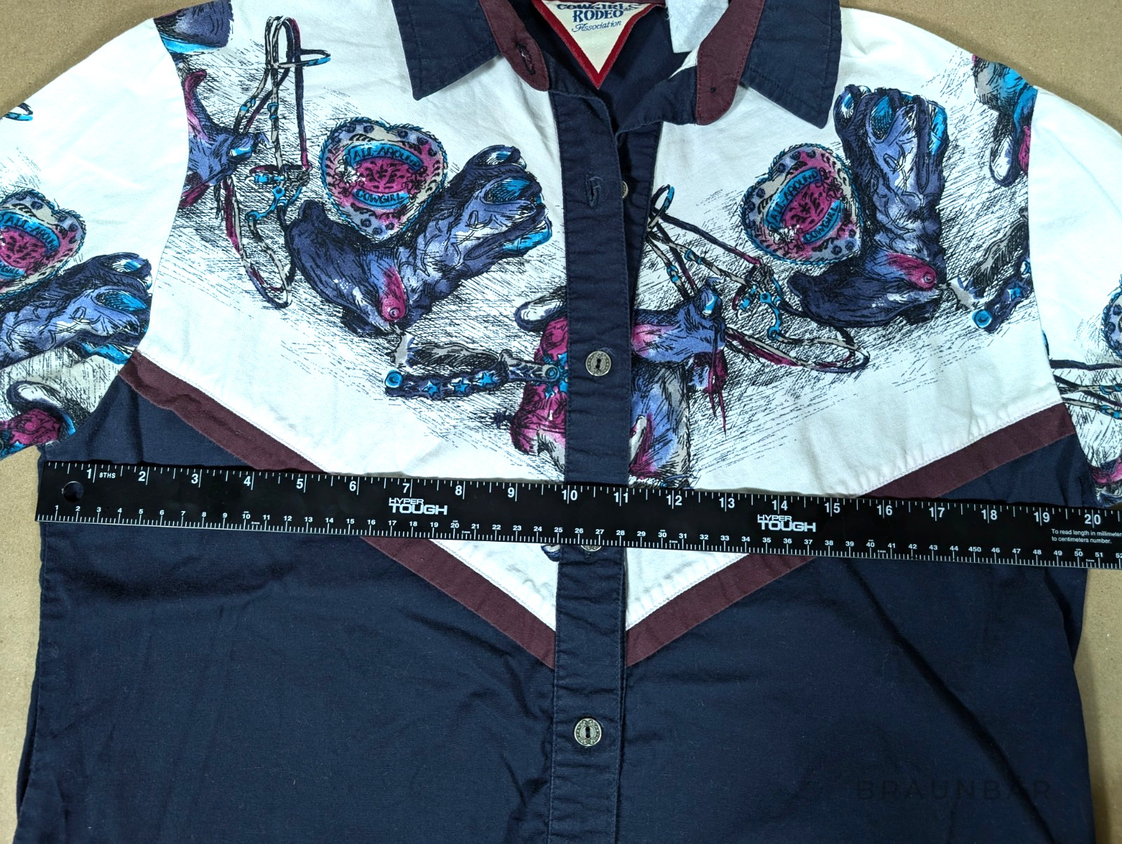 Vintage Cowgirls Rodeo Association Western Shirt-Retro Roper Style Women´s