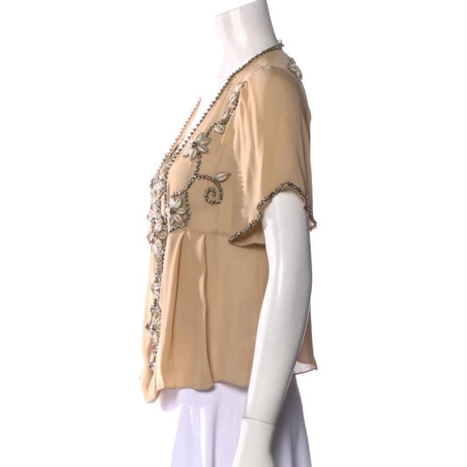 Designer Matthew Williamson Beaded Sea Shell Top Small