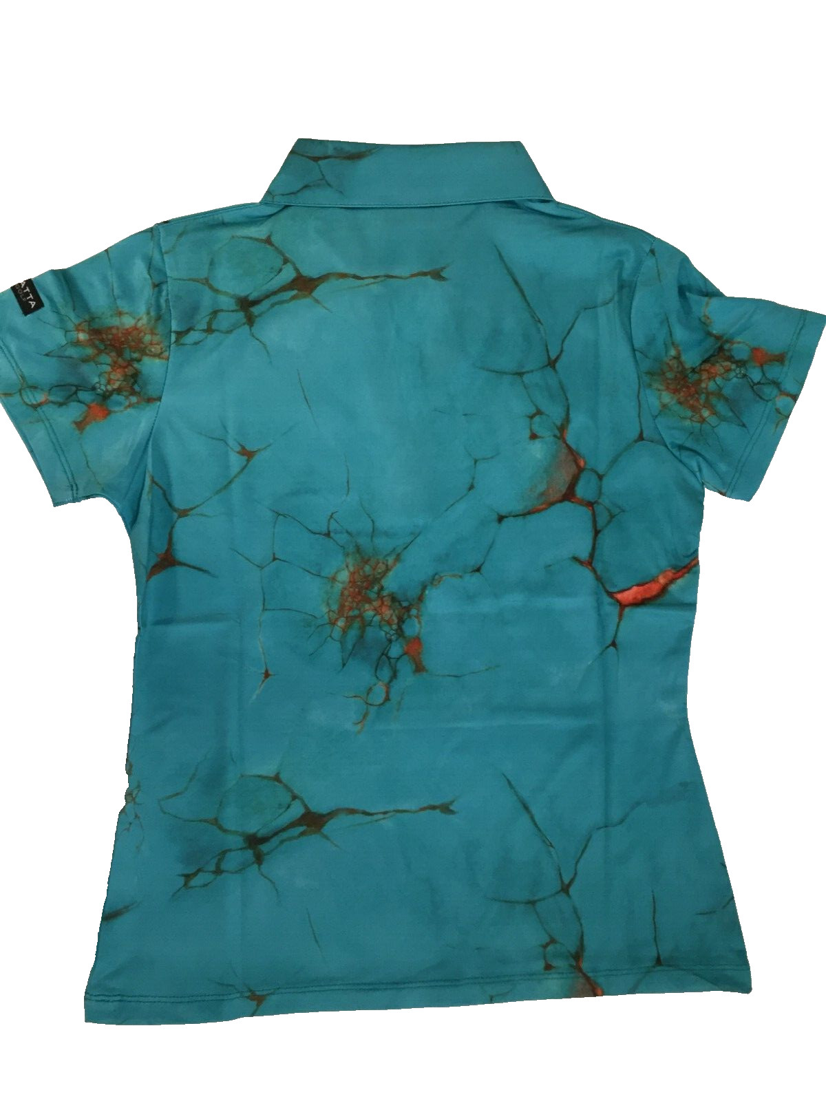 Golf Aqua Marble Light Wrinkle Resistant & Moisture Wicking Polo Shirt YATTA