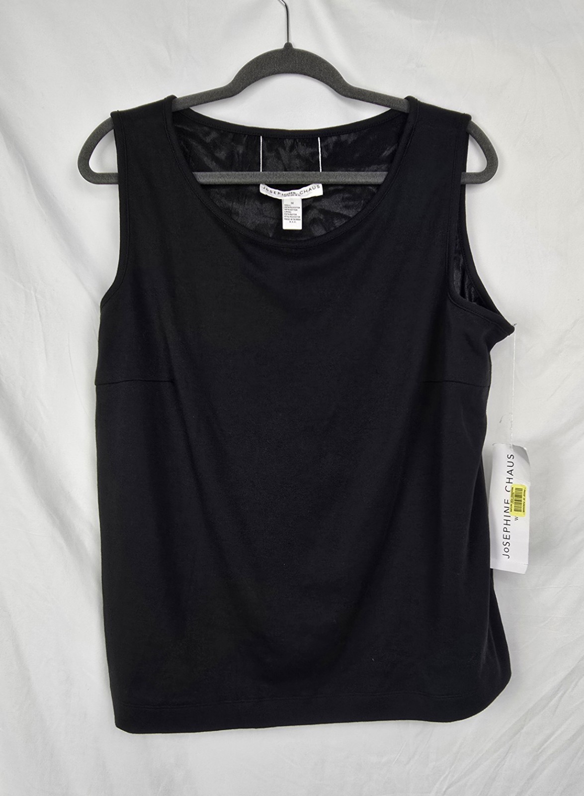 Josephine Chaus Woman NWT Reversible Black Holiday Chaus Sleeveless Top sz 1X
