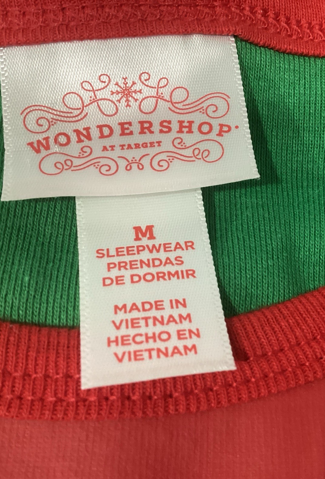 Wondershop Christmas Elf Shirt / Pajama Top Long Sleeve Women’s M ~ NEW
