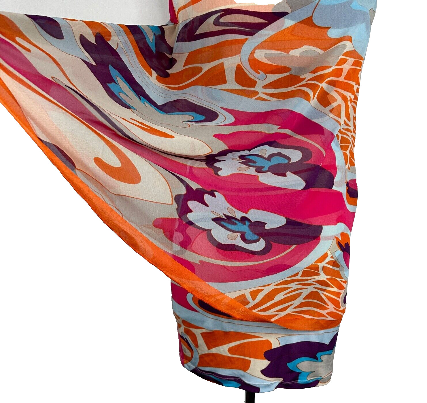 NWT Analili Bright Women’s S Multilayered Silk/Polyester Pattern Multicolor Top
