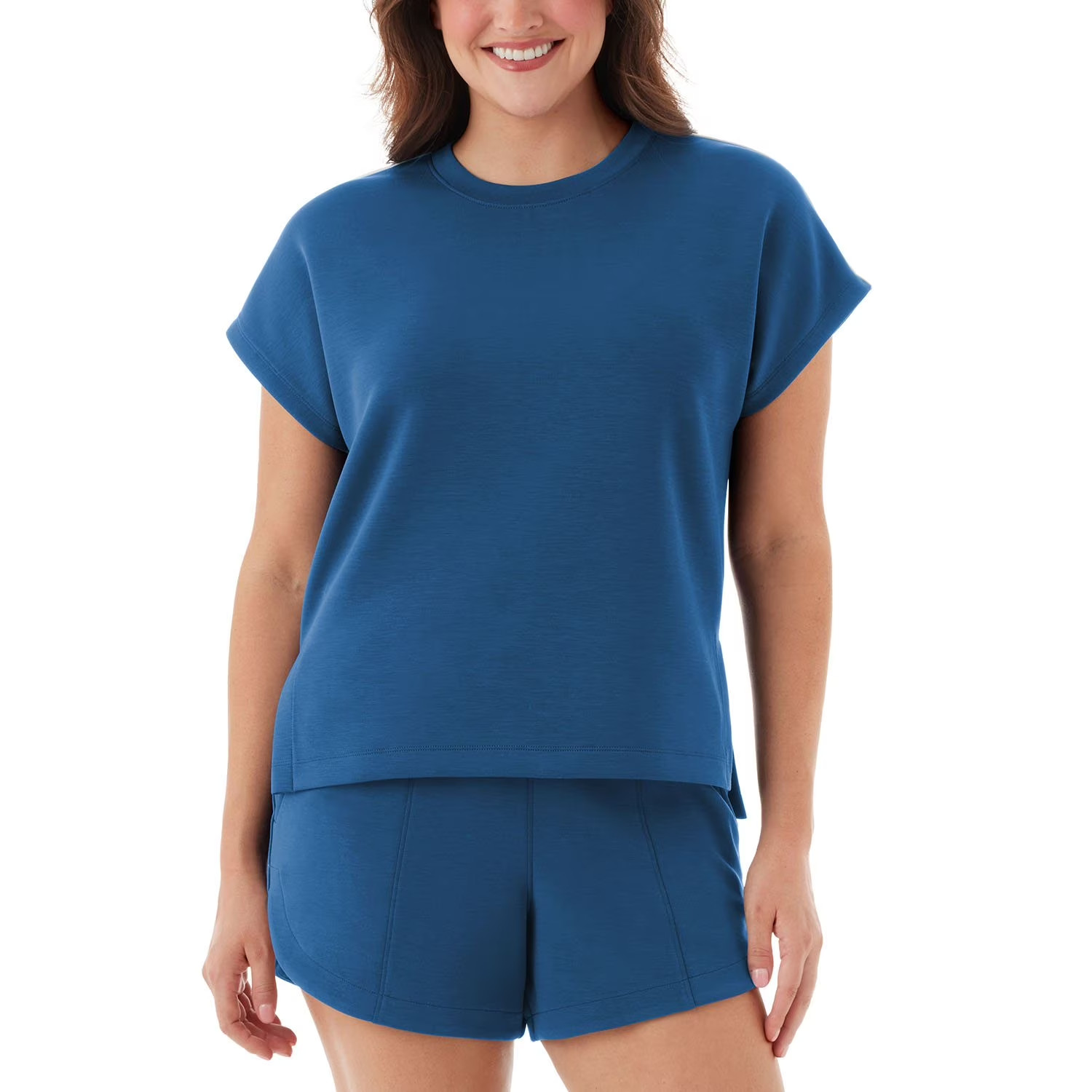 Member’s Mark Women’s Sandwash T-Shirt Size L Blue
