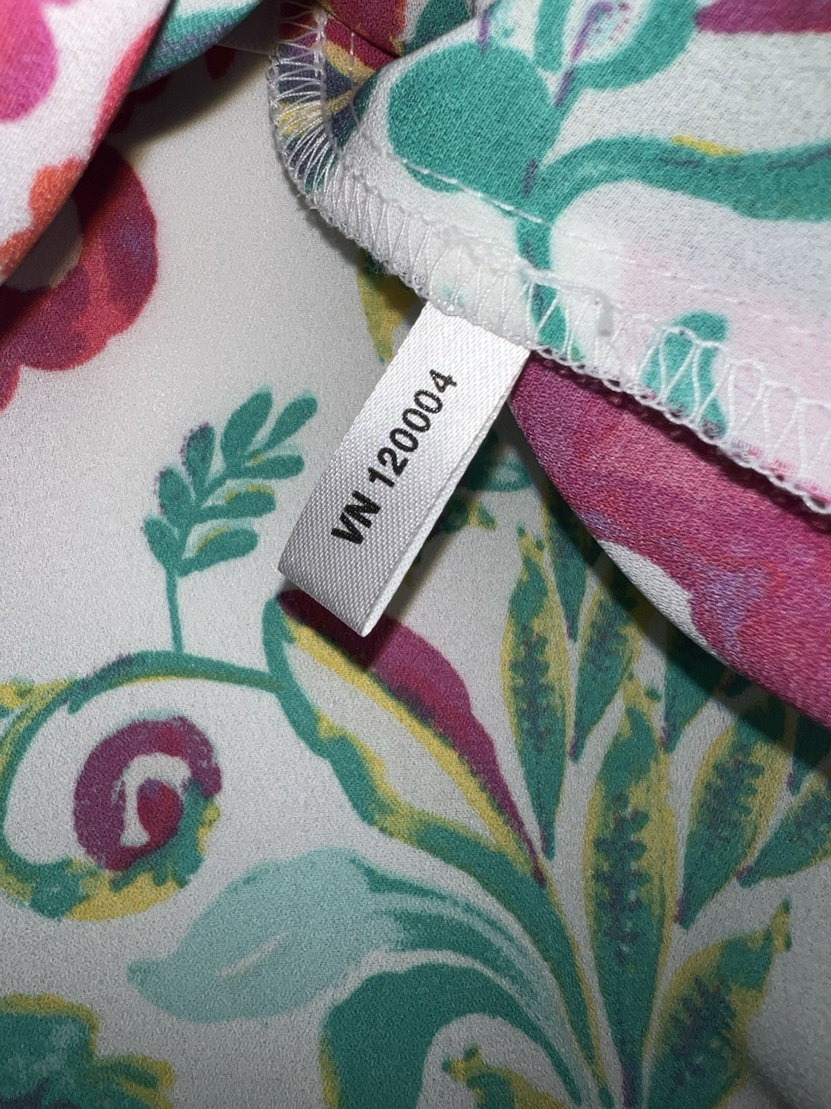 7th Avenue Shirt Blouse Womens Medium Pink Floral Career Office Wear Cottagecore