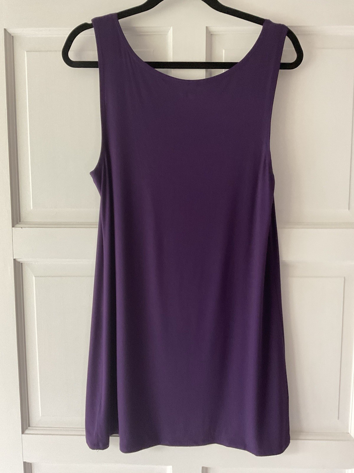LOGO By Lori Goldstein Straight Hem Knit Tank, Violet Purple, Medium
