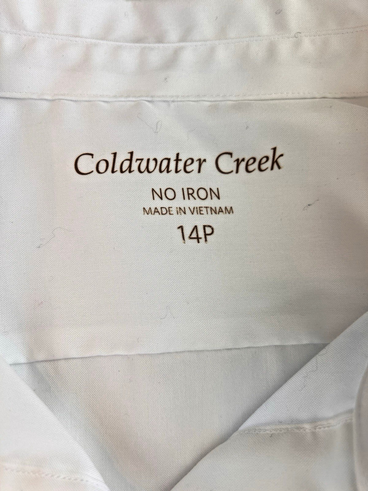 Coldwater Creek Non-Iron Classic Coastal Grandma Effortless Size 14P