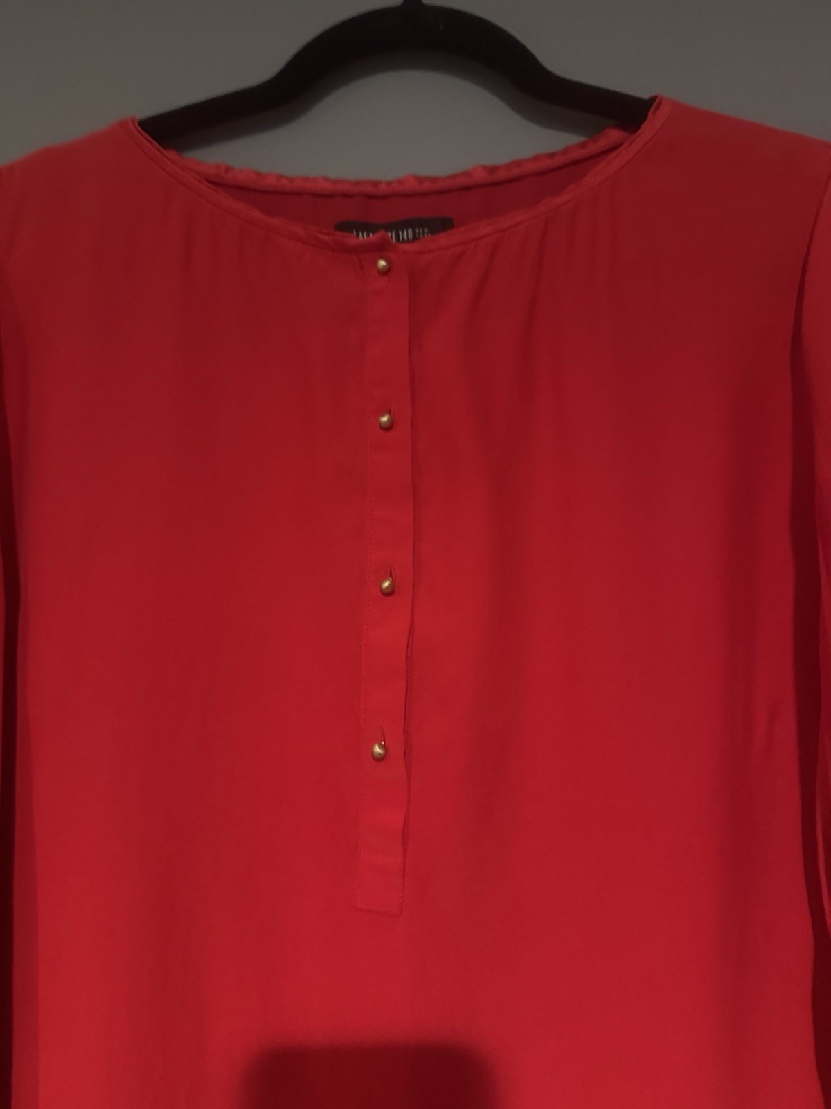 Lafayette 148 New York women’s red bottomed shirt blouse size XL