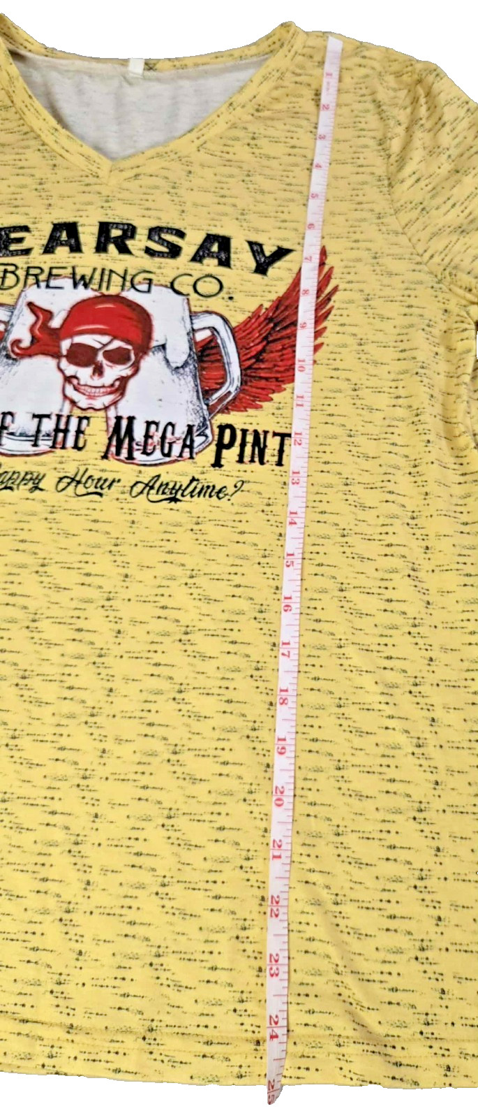That’s Hearsay Brewing Company T-shirt Large Womens Yellow