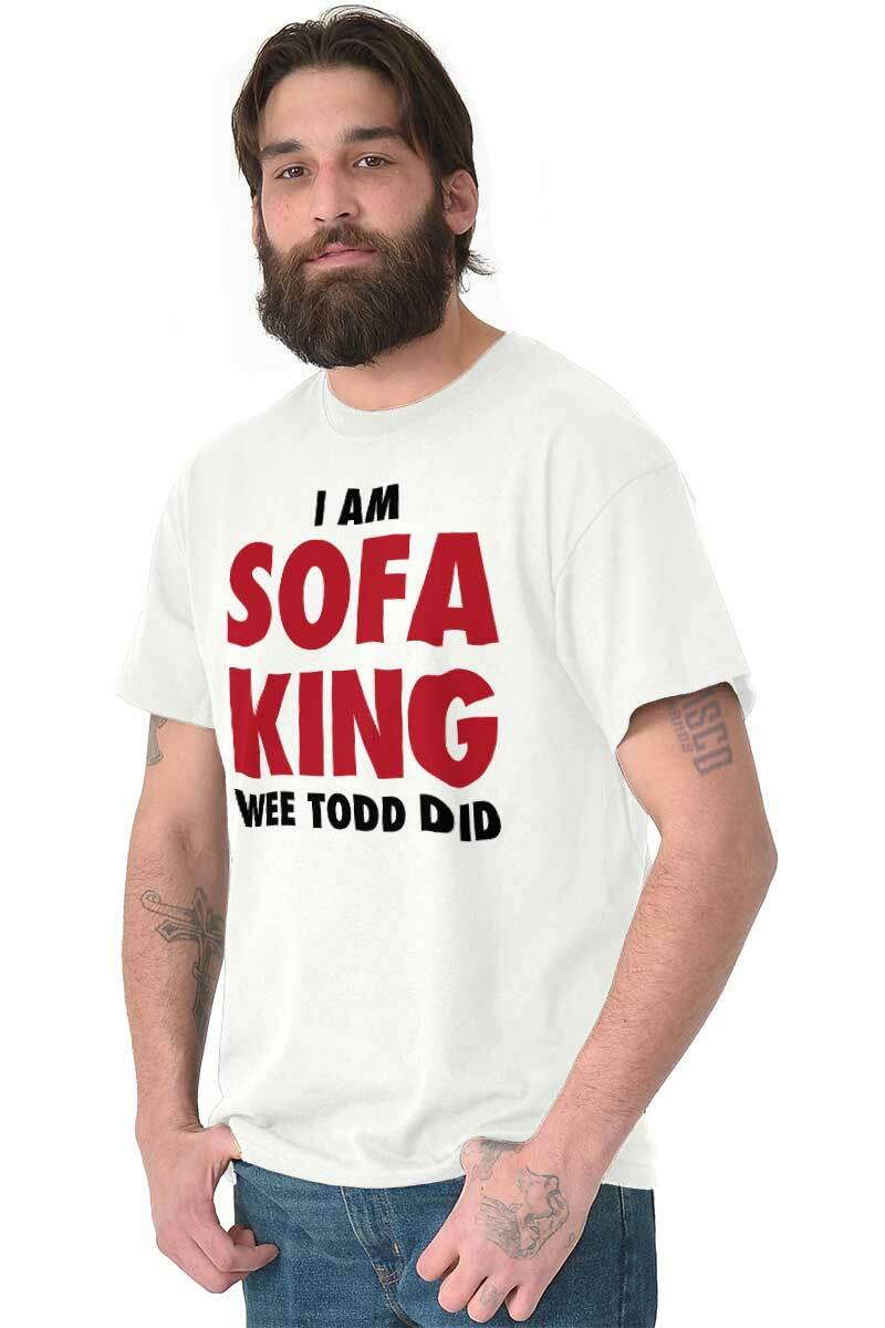 Sofa King Rude Offensive Sarcastic Humor Mens Casual Crewneck T Shirts Tees