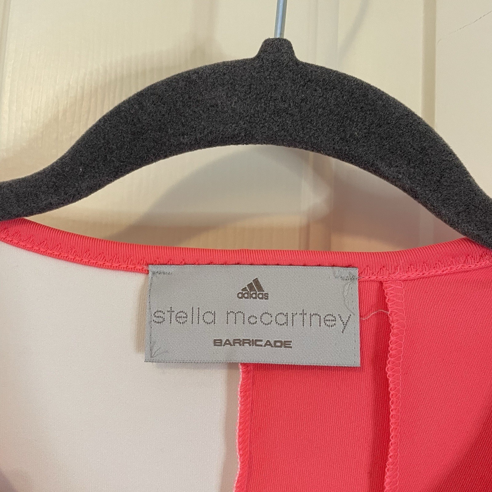 ADIDAS x STELLA McCARTNEY | Barricade Tennis Top Coral Pink White Size Large