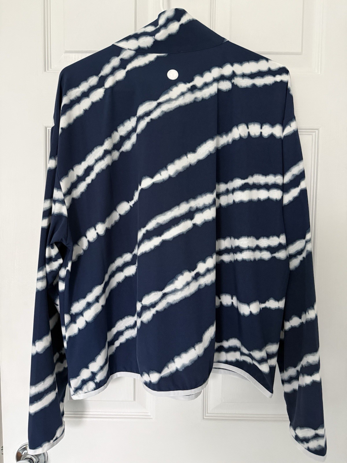 T By Talbots XL NWT Pullover Lightweight Windbreaker Navy Tie Dye $119