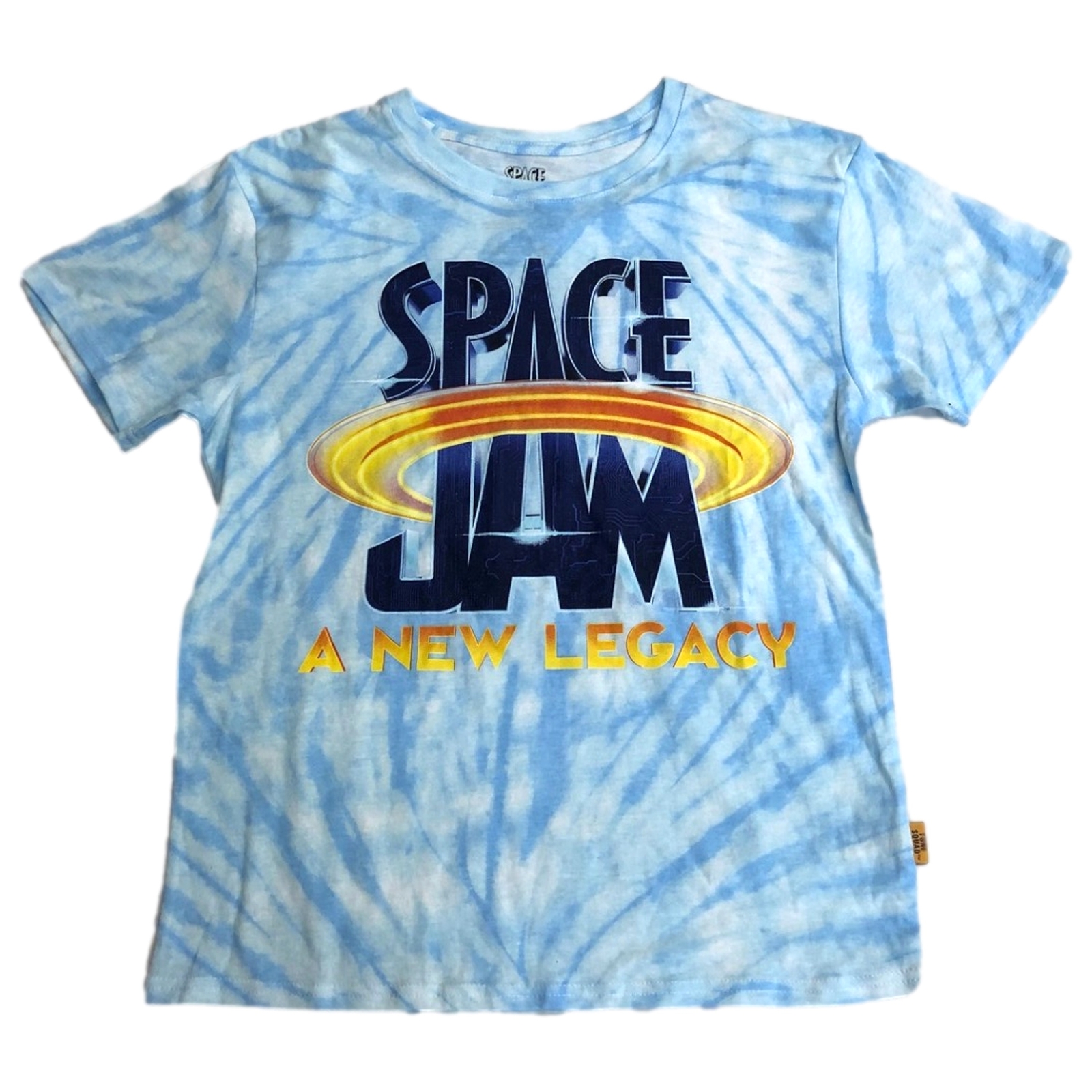 Space Jam Womens (Jrs) Blue Tie Dye Tee Shirt T-shirt