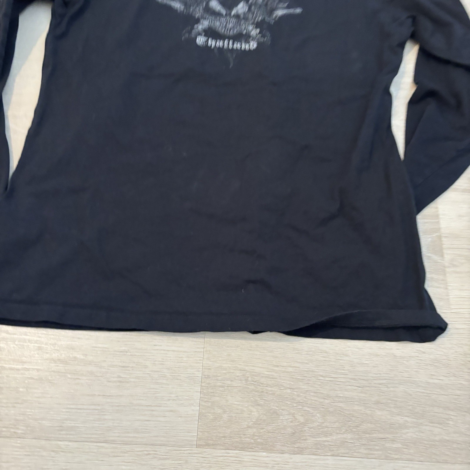 Harley-Davidson Shirt Women’s 3XL XXXL Black Long Sleeve Biker Y2K Grunge