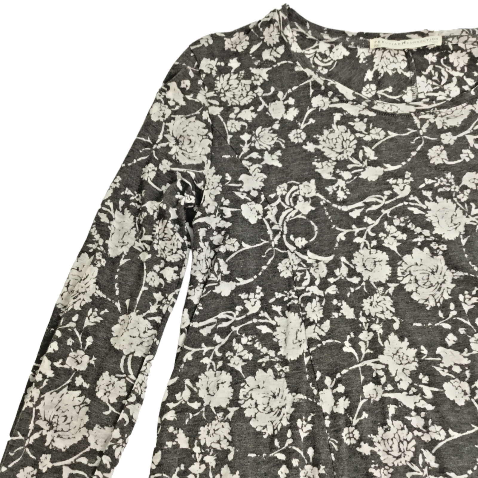 Peruvian Connection Swing Popover Top Women’s XS/S Lightweight Loose Long Sleeve