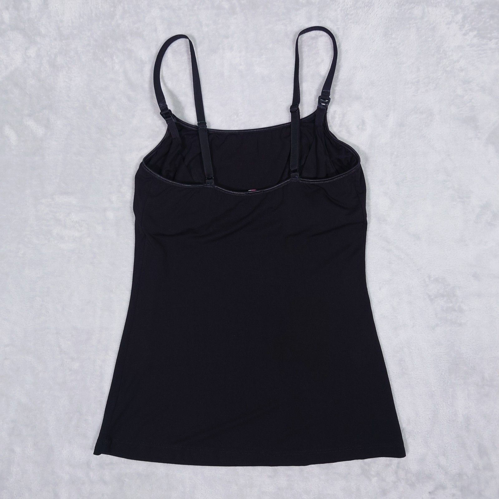Cosabella Cami Top Sz M Built In Shelf Breastfeeding Clip Open Tank Black Italy