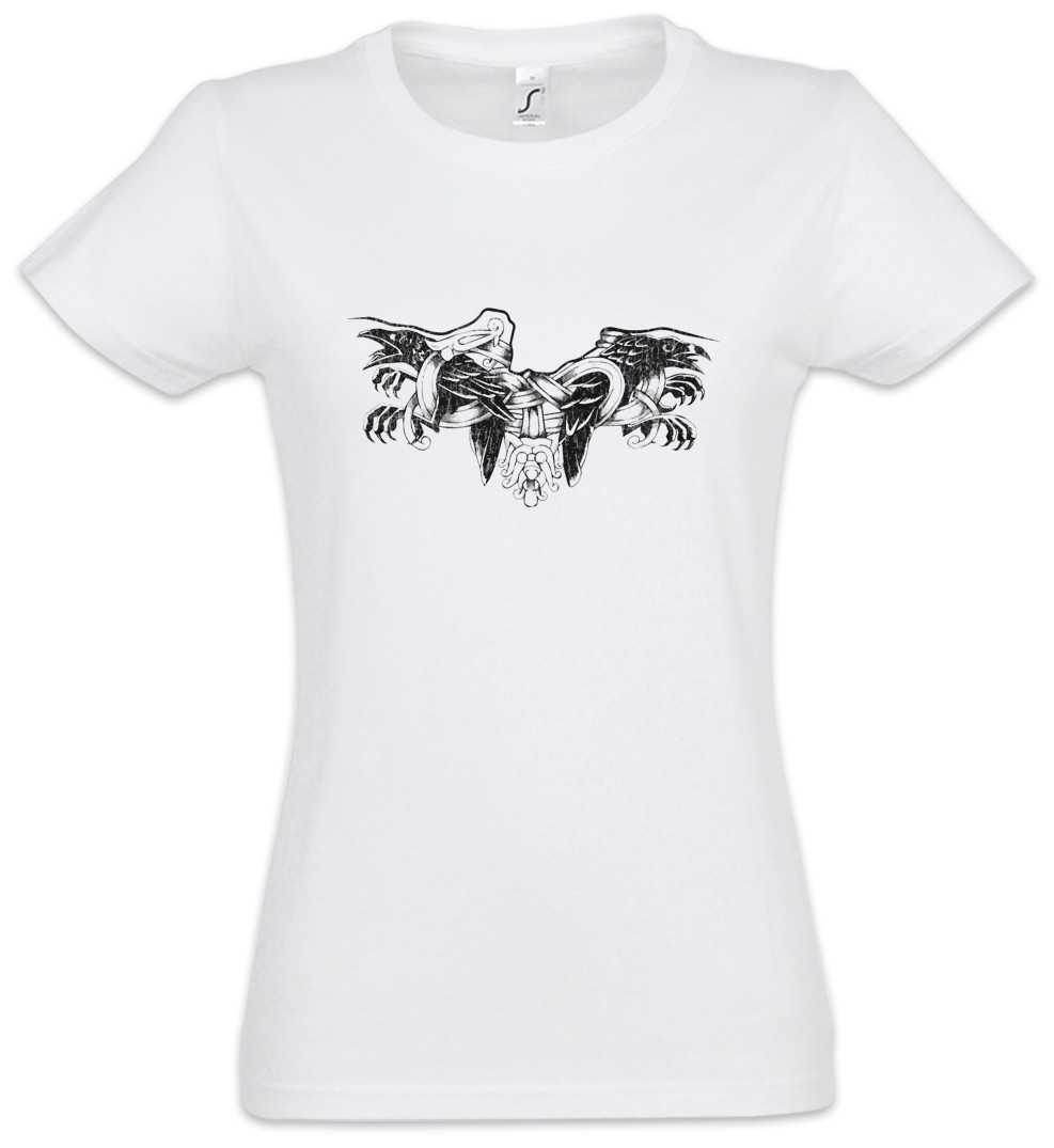 Odhin Ravens II Women T-Shirt Raven Hugin and Munin & Valhalla Odin Viking