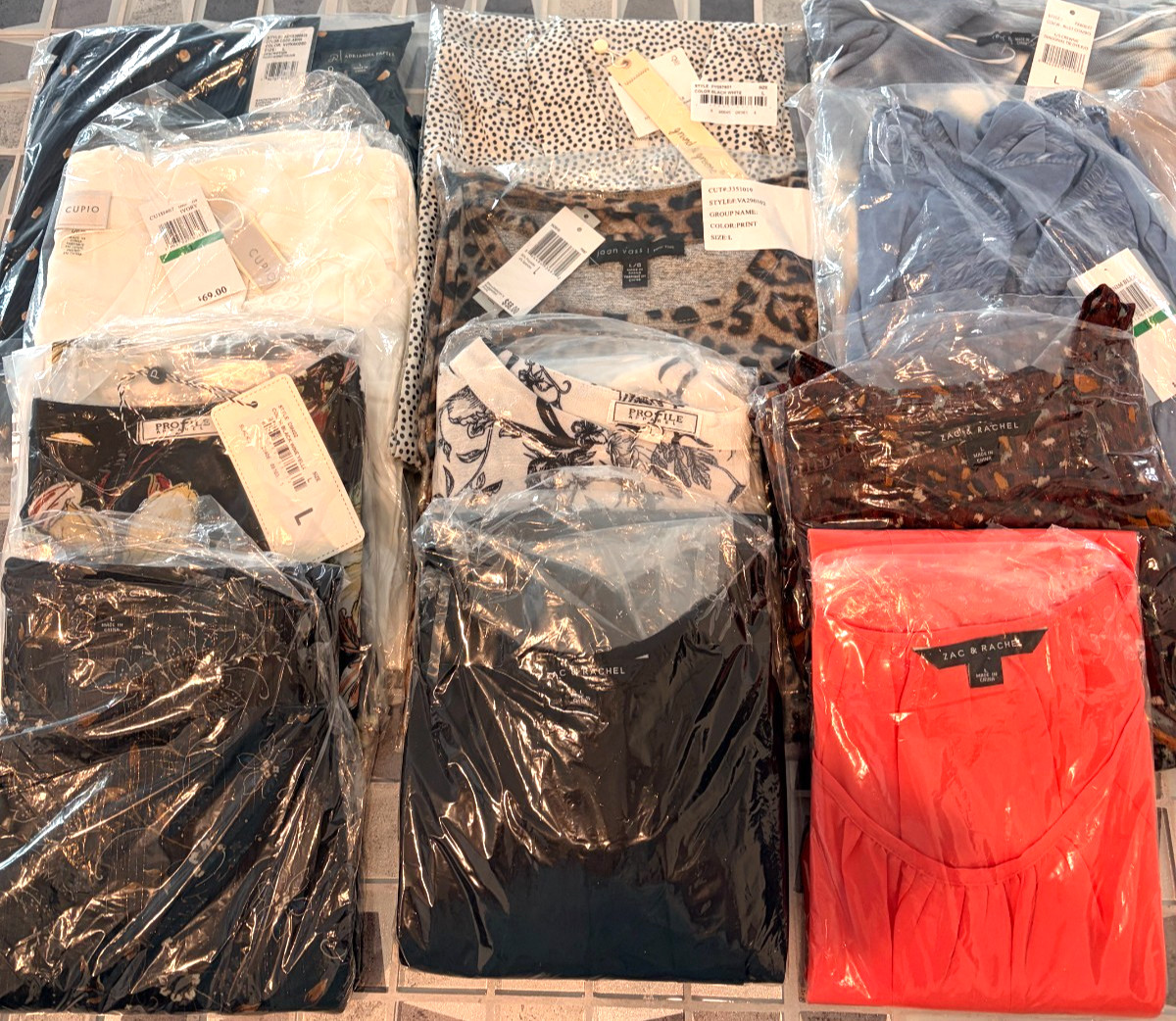 12 Tops Mixed Lot Women’s Size L Name Brands Vintage Styles All Brand New