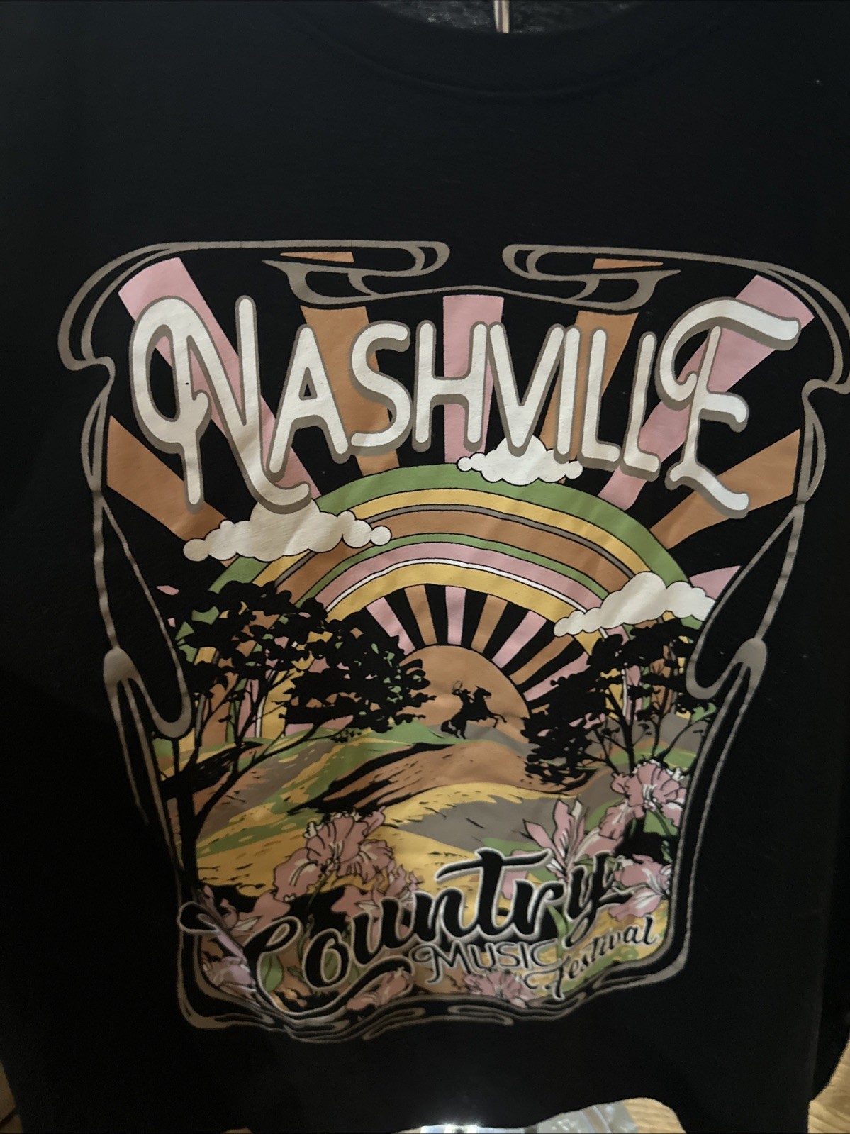Nashville Country Music Festival Graphic T Shirt Women’s Size XL