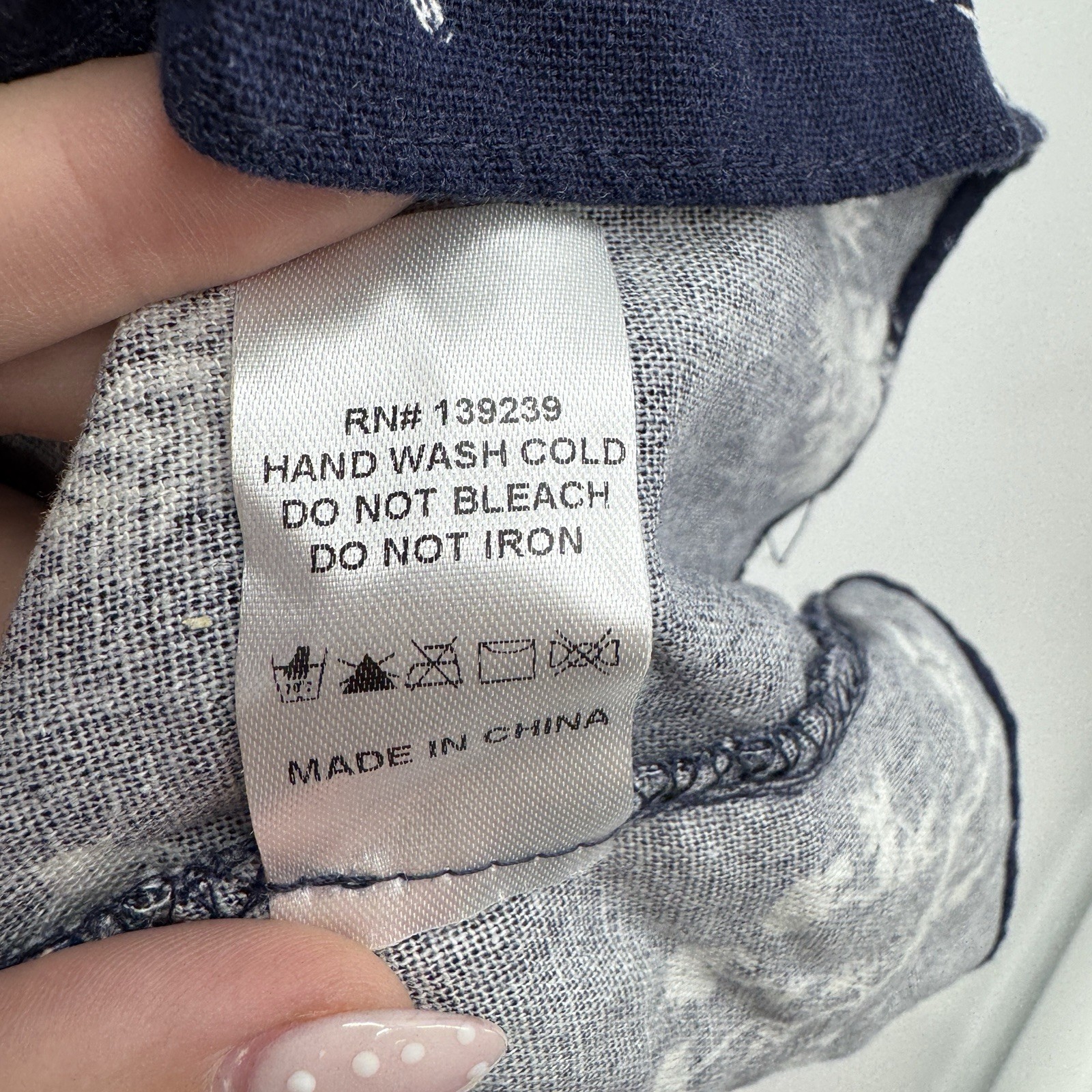 Pomander Place by Tuckernuck Navy Botanical Beaufort Esme Top size XXL 2XL