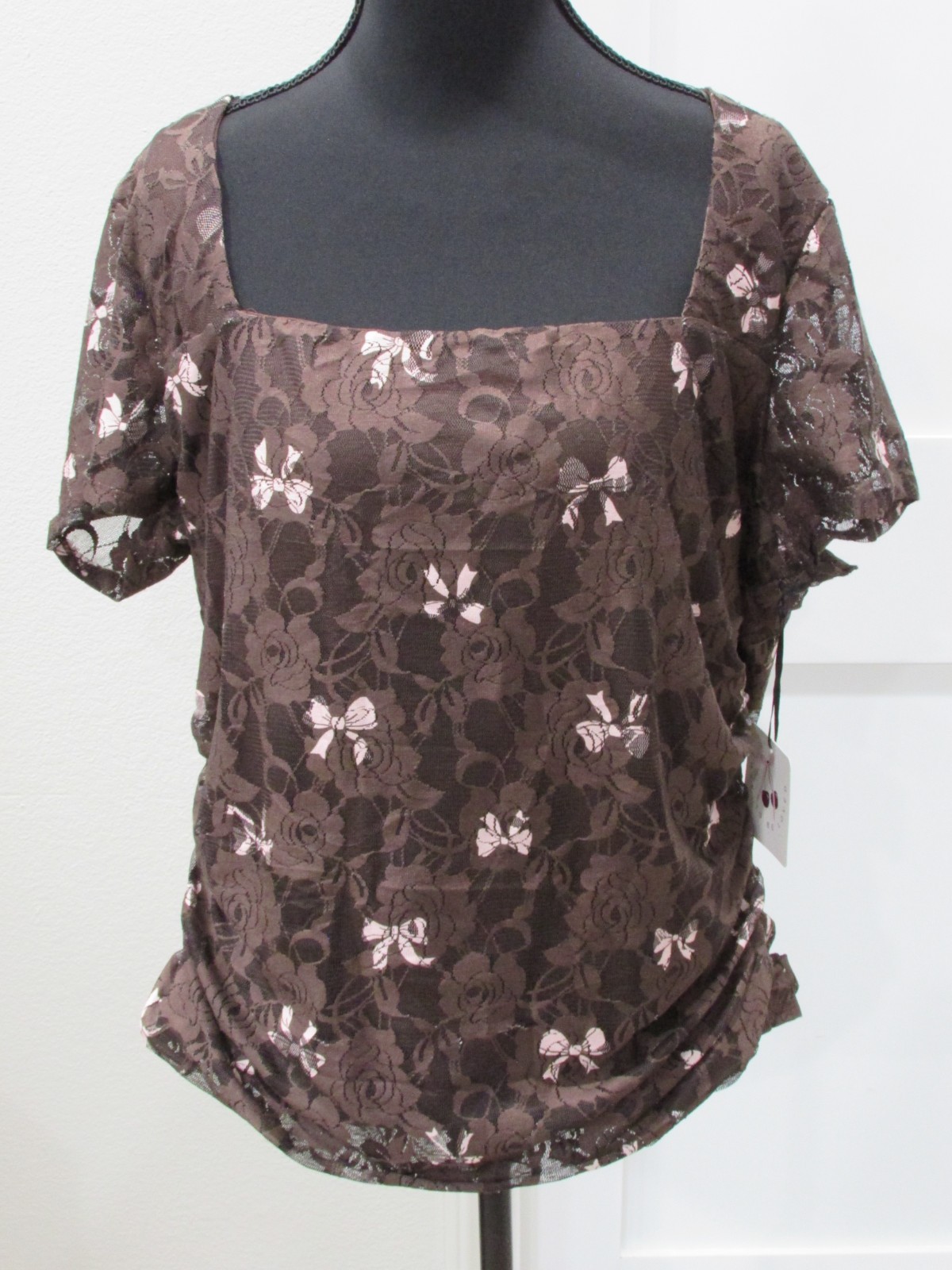 Love to be loved Blouse Women’s Shirt SZ 2X Brown NWT