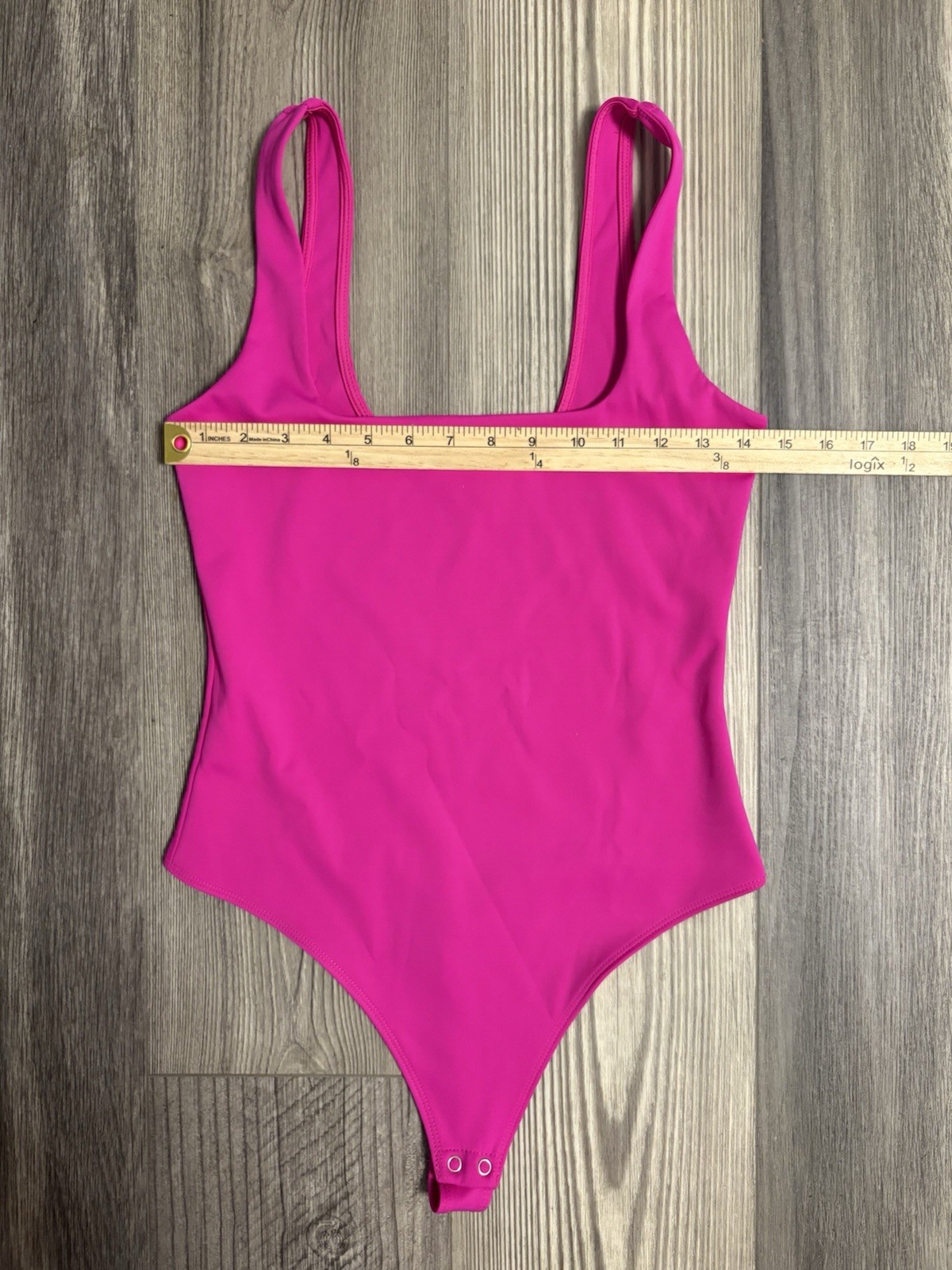 Sculpting Modern Tank GOOD AMERICAN Hot Pink Thong Bodysuit Sz 3 Smooth & Sculpt