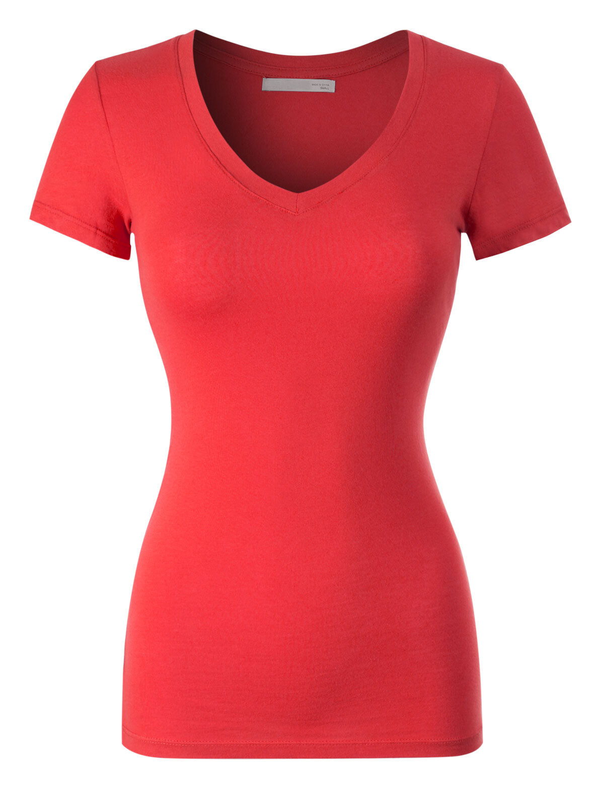 MixMatchy Basic Solid Multi Colors Fitted Short Sleeve T-Shirt [S-3XL]