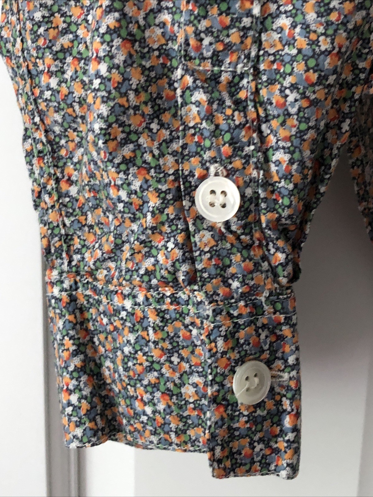 Vintage Liberty of London Tana Lawn Cotton Shirt Made in England UK 10 PTP 20”