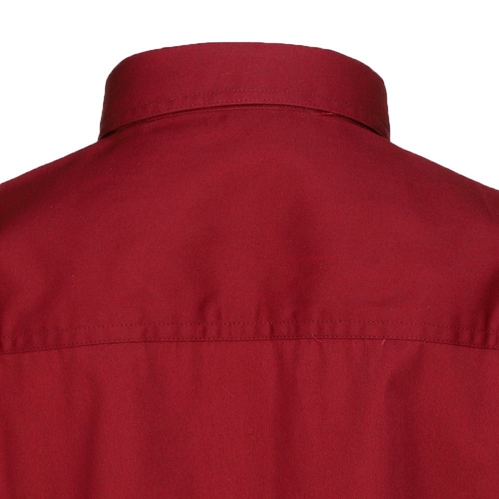 River’s End Ezcare Woven Short Sleeve Button Up Shirt Womens Red Casual Tops 633
