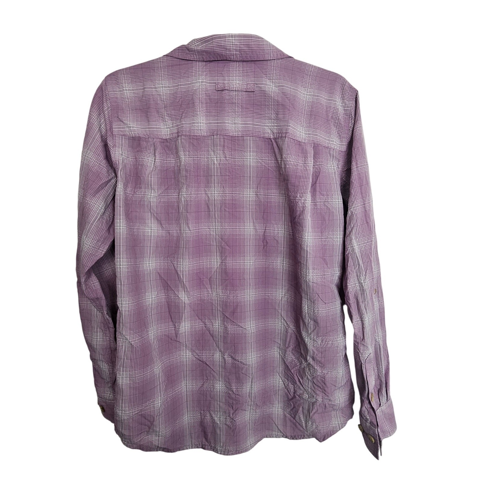 Duluth Trading Co Women Nylon Shirt Size S Gorpcore Outdoor Hiking Fishing Trail