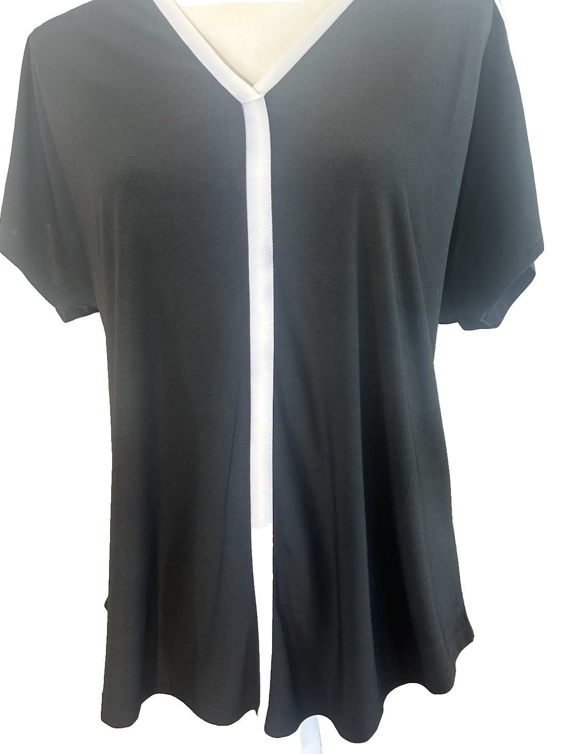 Knapp Studio Top Black-And-White Cotage Core Coquette Y2K Size Large