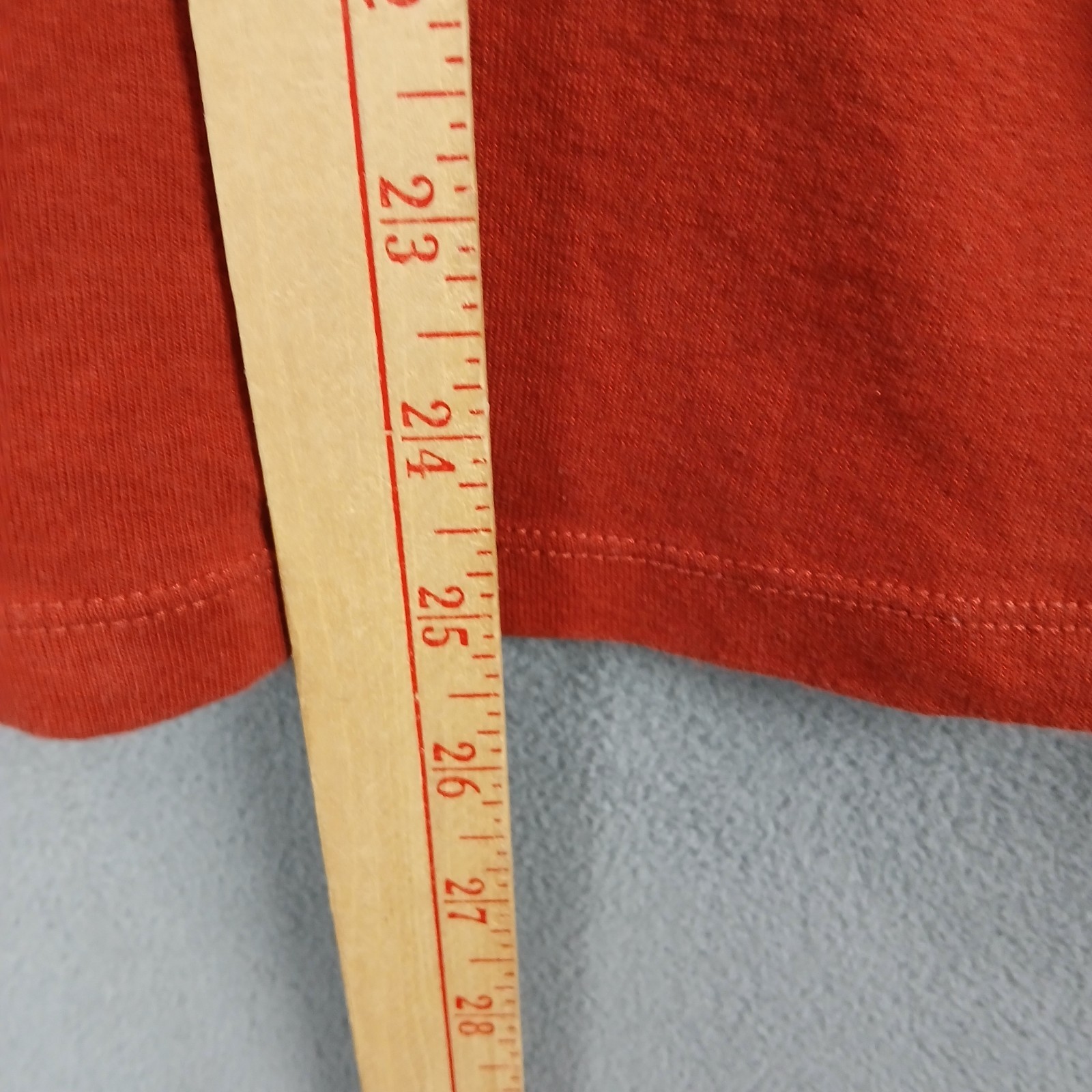 St. John’s Bay Essential Shirt Womens XL Orange Knit Casual Scoop Neck Thermal