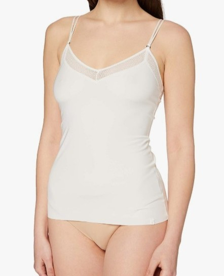 Sloggi Slo S Silhouette Sh01 Cream Vest Top 10 EUR 36 Smooth Microfibre Plain