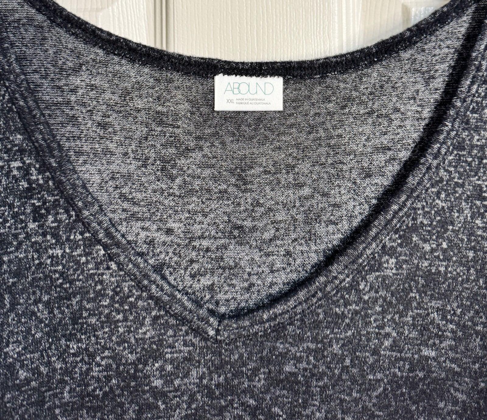 NWT Nordstrom Rack ABound Size XXL Black Marble Soft Knit Tunic Tee T-shirt Top