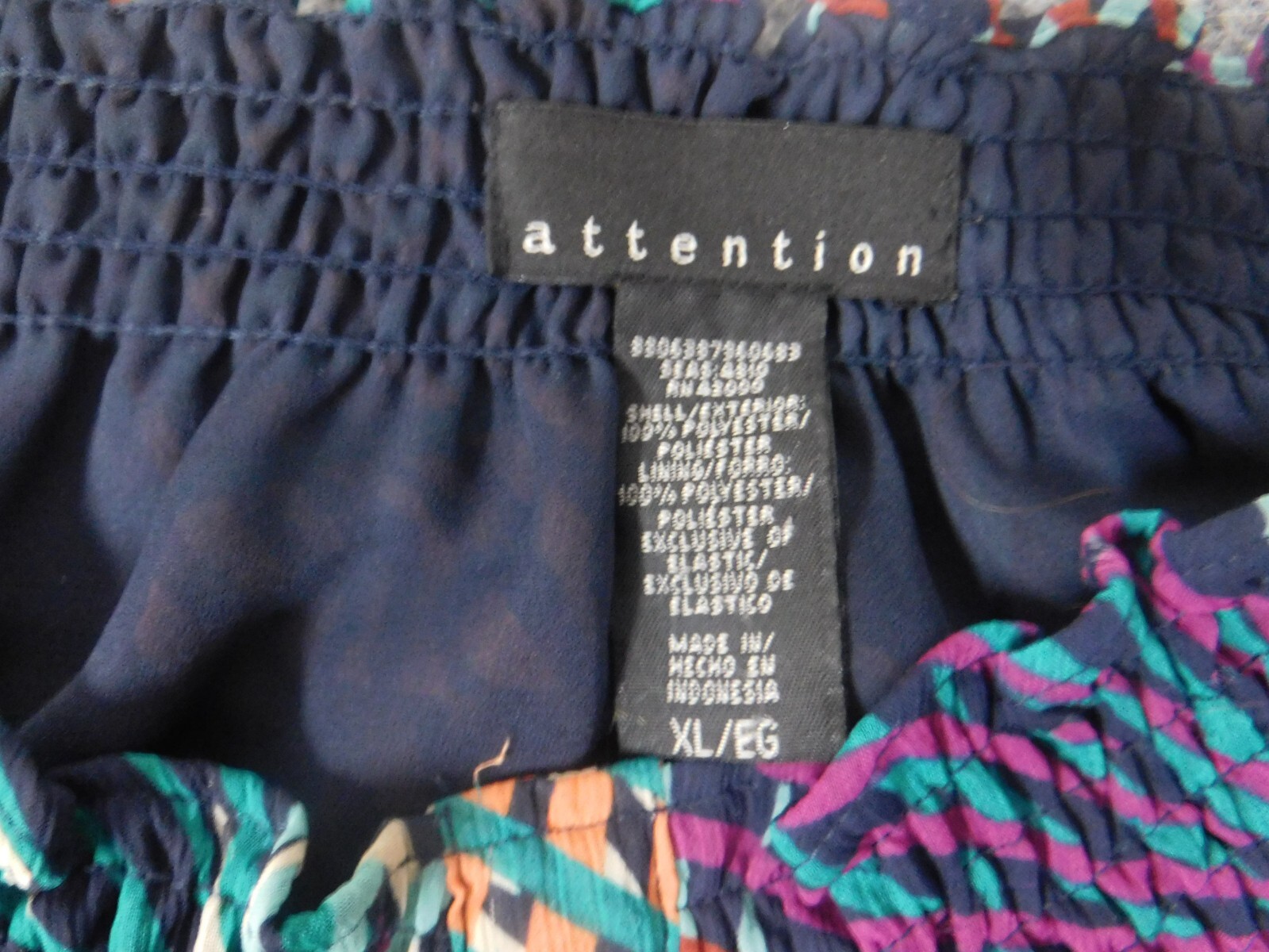 Attention Womens Blouse Extra Large pullover designer