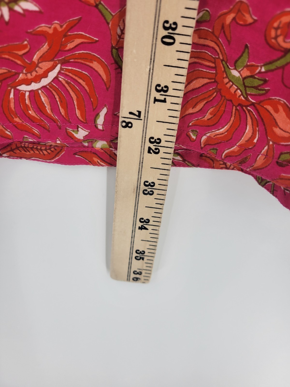 Westside Top Womens Medium Pink Red Floral Pleated Sequined Puff Sleeve Artsy