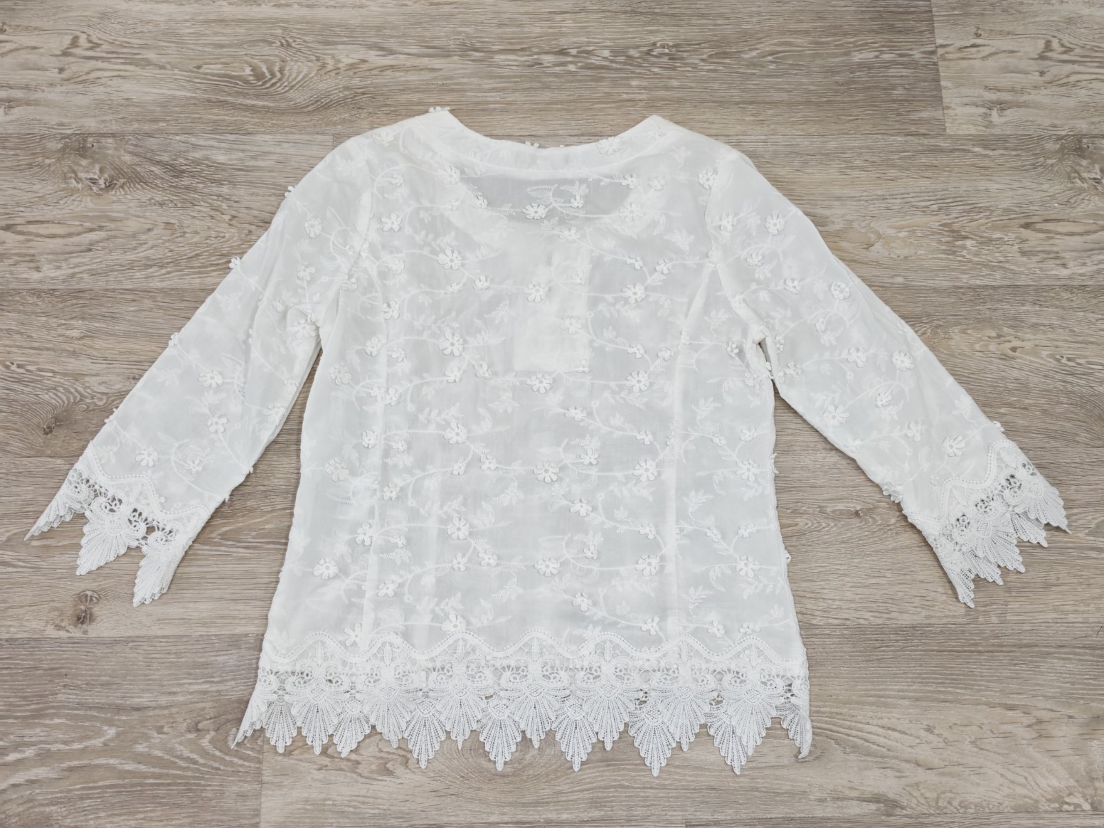 Joe Browns White Lush Lace Top Size UK 10