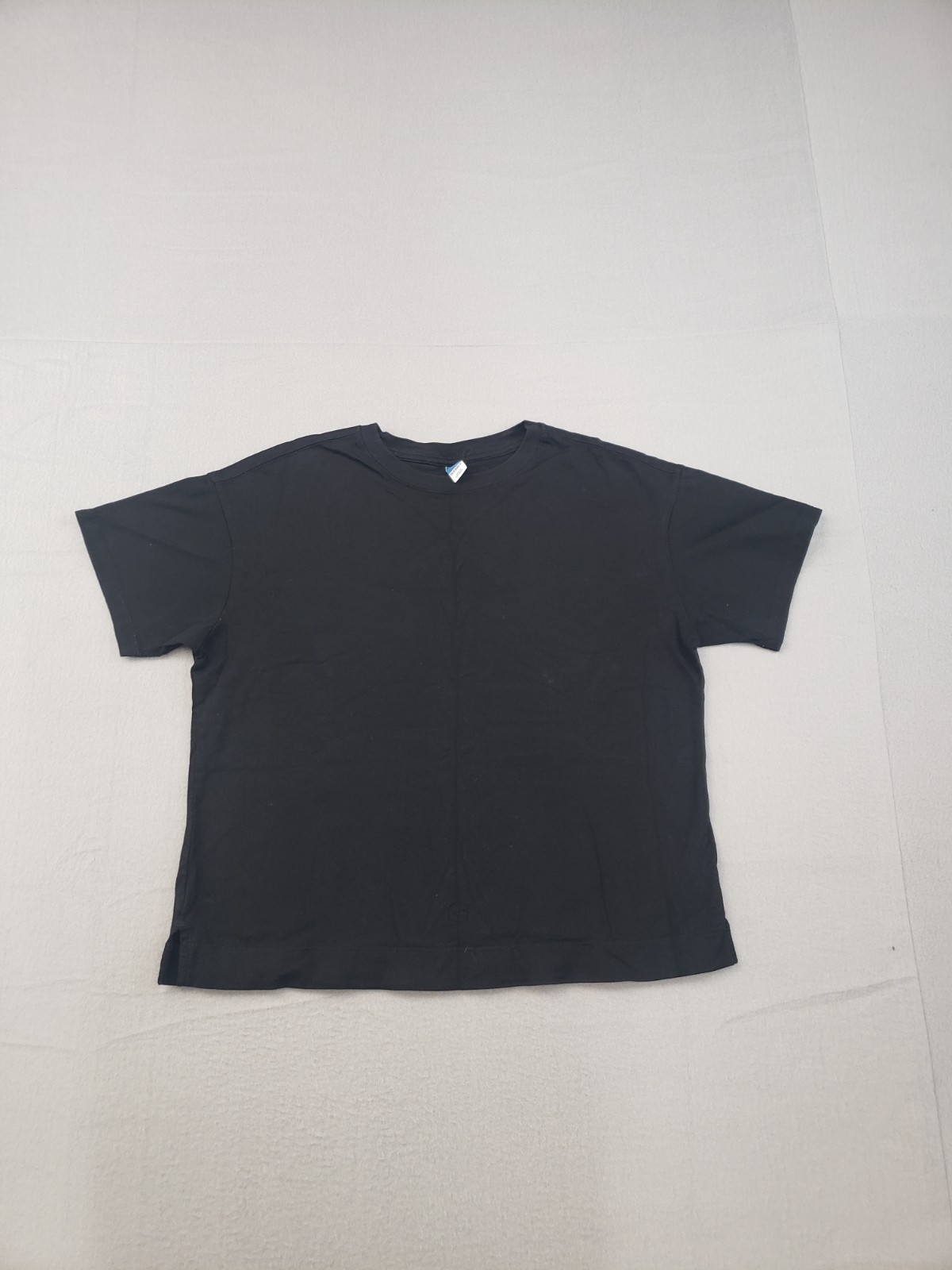 Old Navy Women Top Small Plain Black Short Sleeve Crew Neck Top Basic Casual Tee