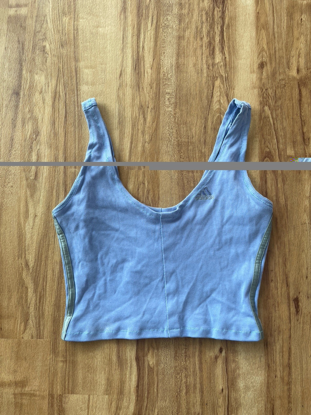Reworked Purple Adidas Crop Top Size 10