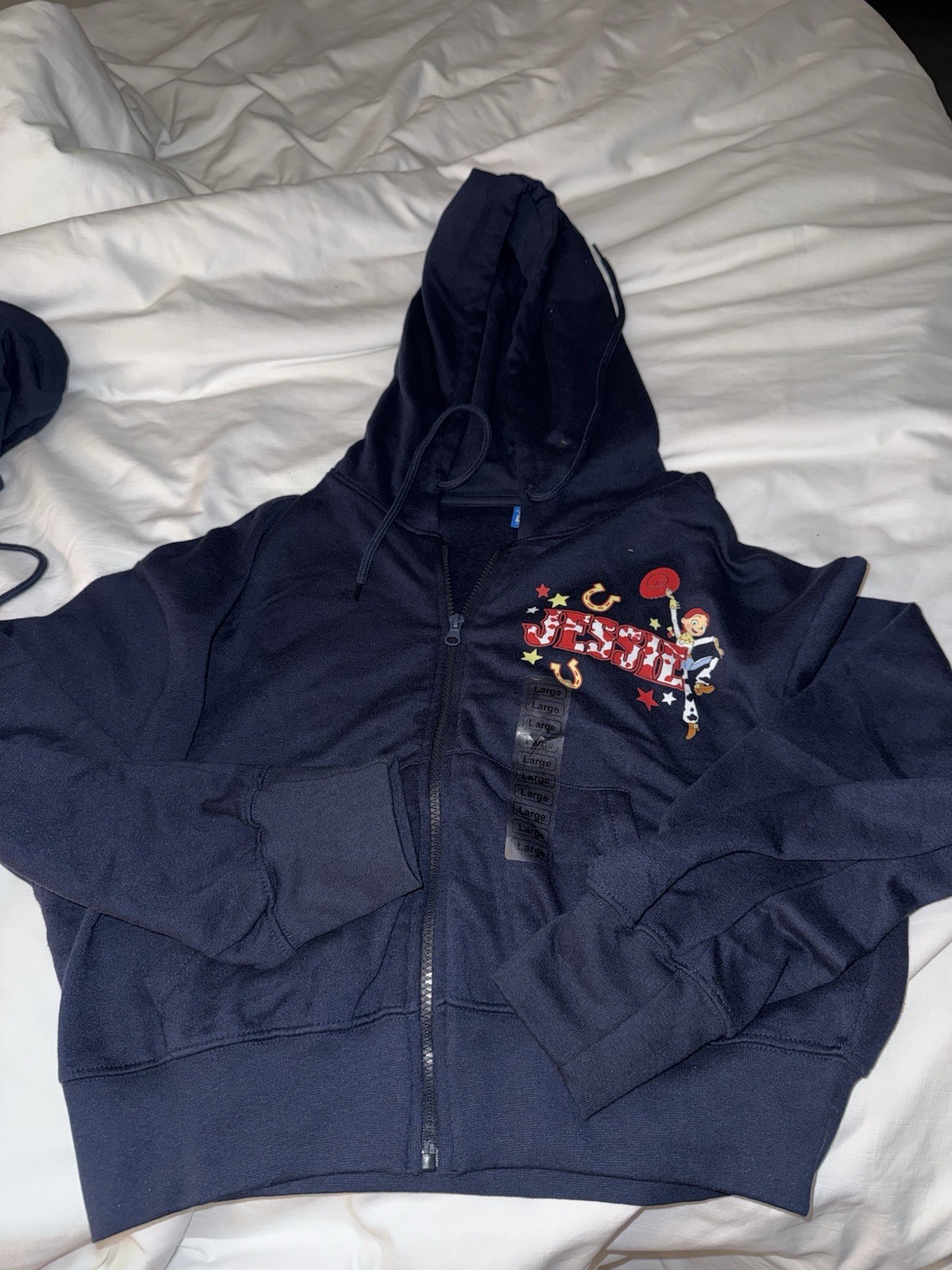 MD Juniors Disney/PIXAR Toy Story 5 Jessie “YEEHAW” Zip Up Jacket Hoodie, NWT!