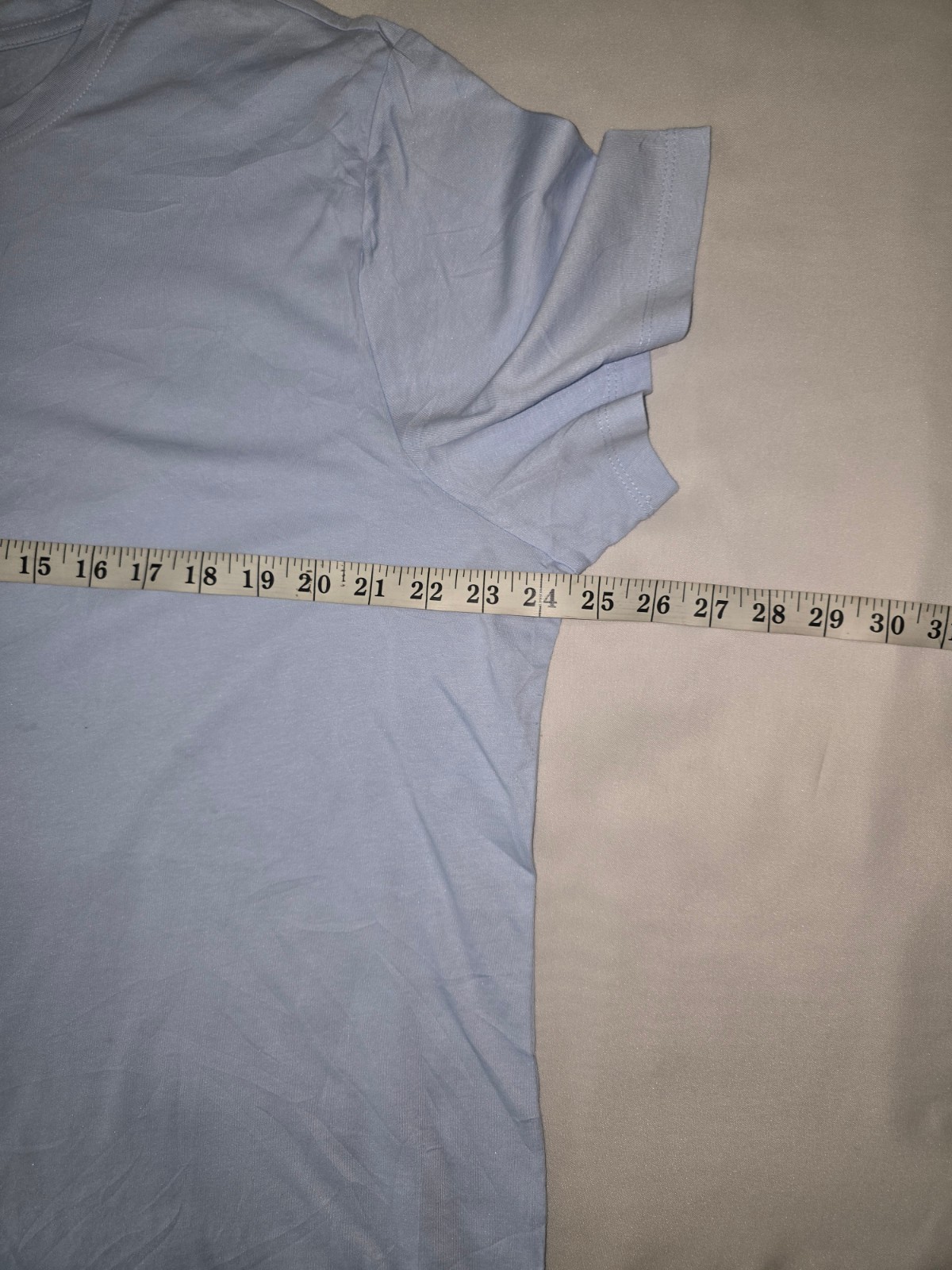 Member’s Mark Essential Women’s T-Shirt 2XL Light Blue Crew Neck Short Sleeve