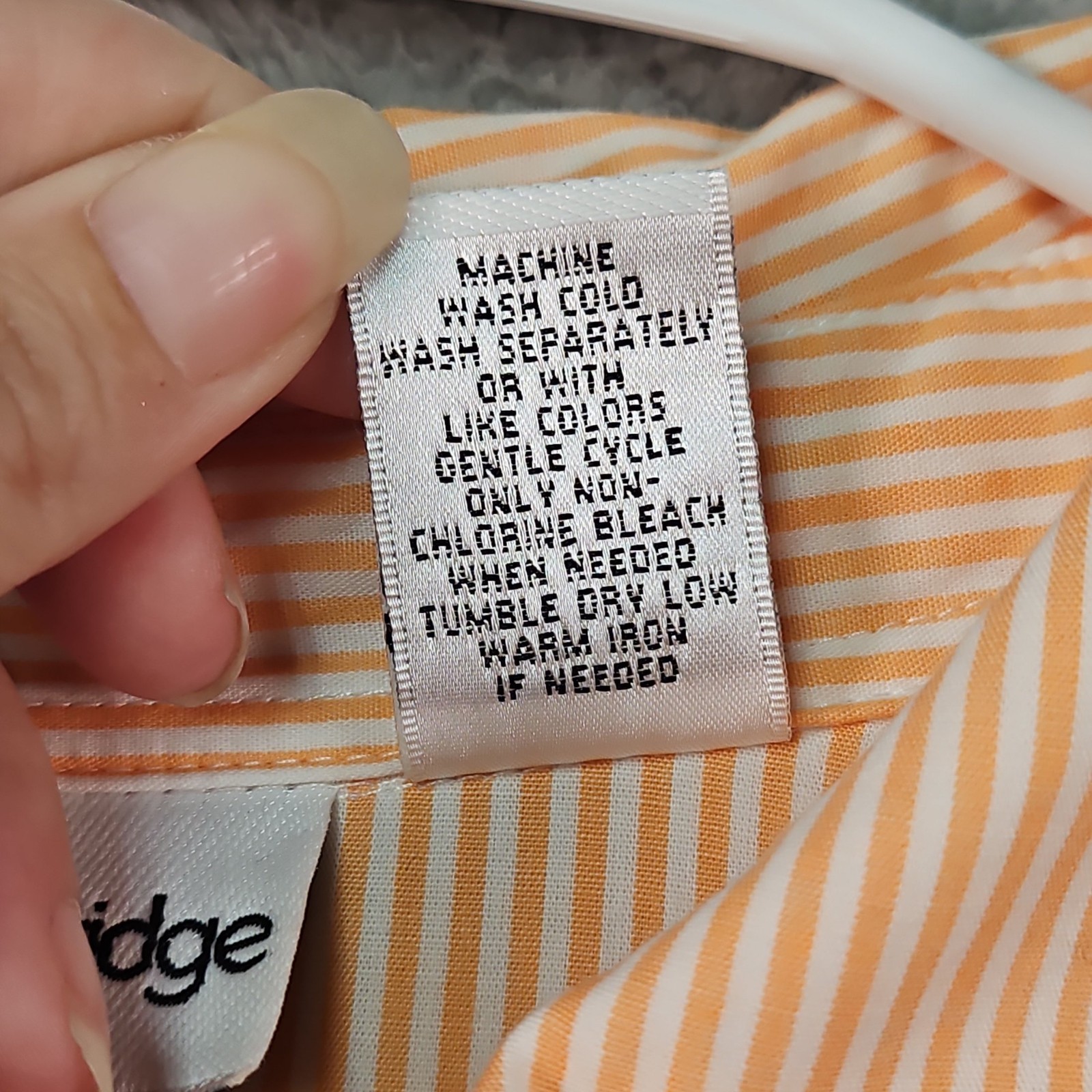 Breckenridge Blouse Womens 2X Orange Striped Embroidered 3/4 Sleeve Beach Boho