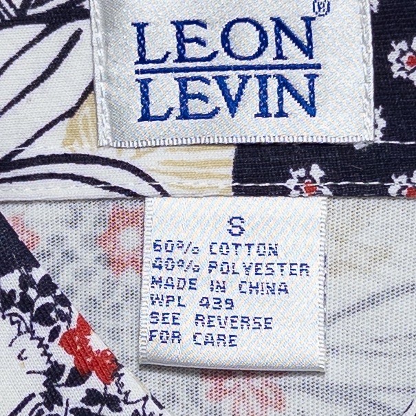 Leon Levin Polo Shirt Womens Small Navy Red White Patchwork Cotton Blend New