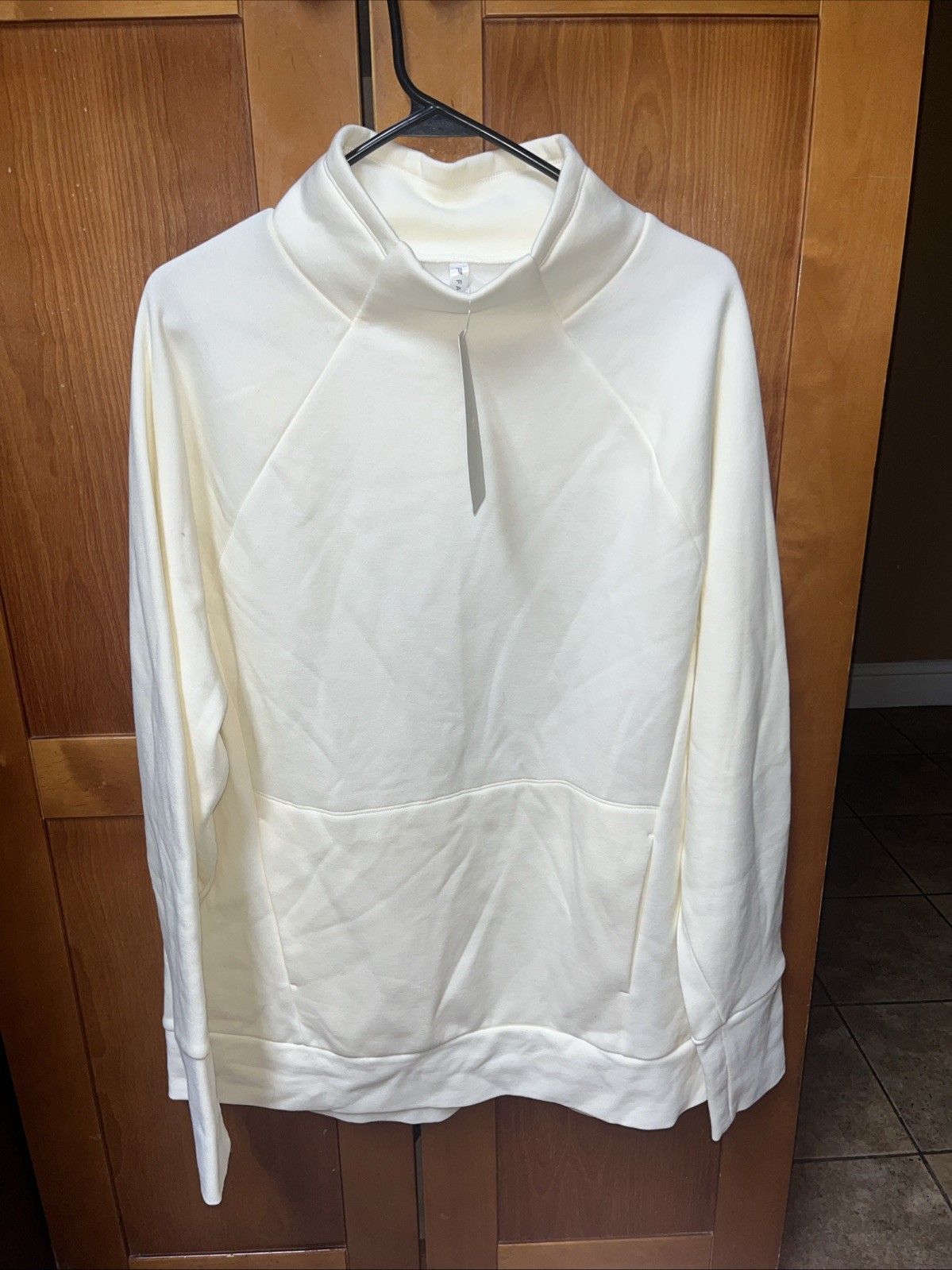 Fabletics Women’s Zaylee Funnel Neck Tunic In A Cream Or White Color XL New