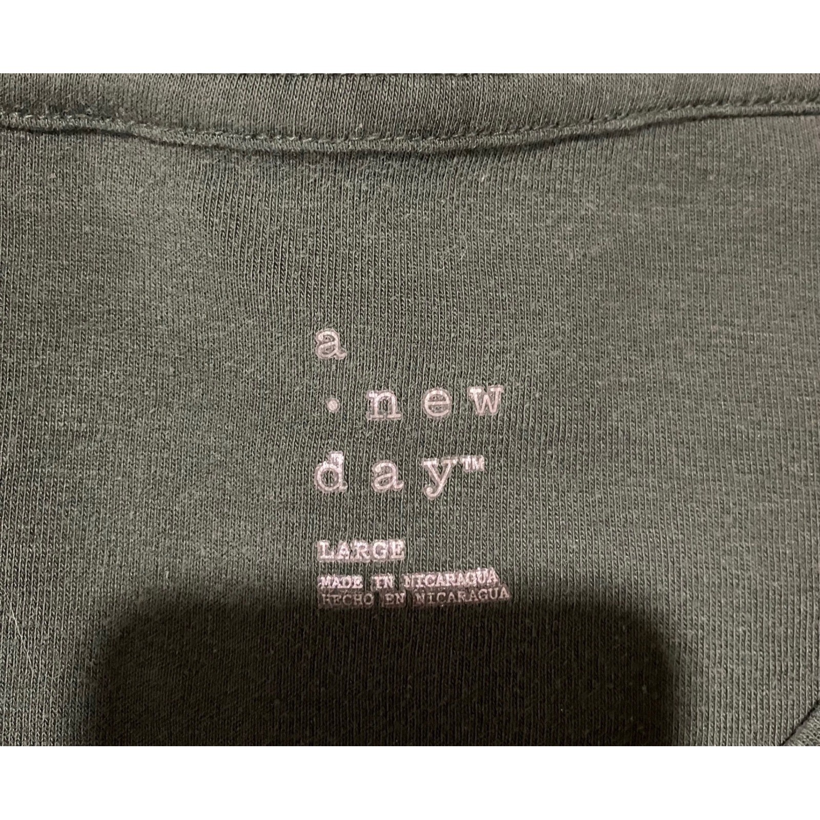 Basic L/S Top L Olive Green Solid Layering Earthy Neutral Pima Cotton Modal