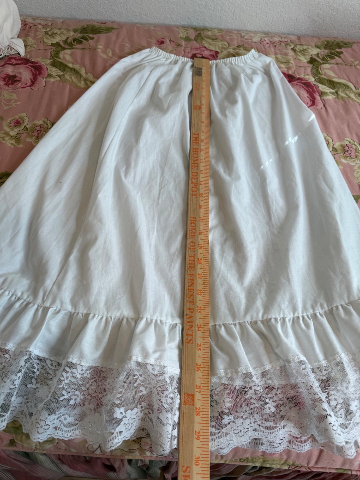 Vintage Avon Fashion Petticoat Lace Small Cottagecore fairy Feminine Prairie USA